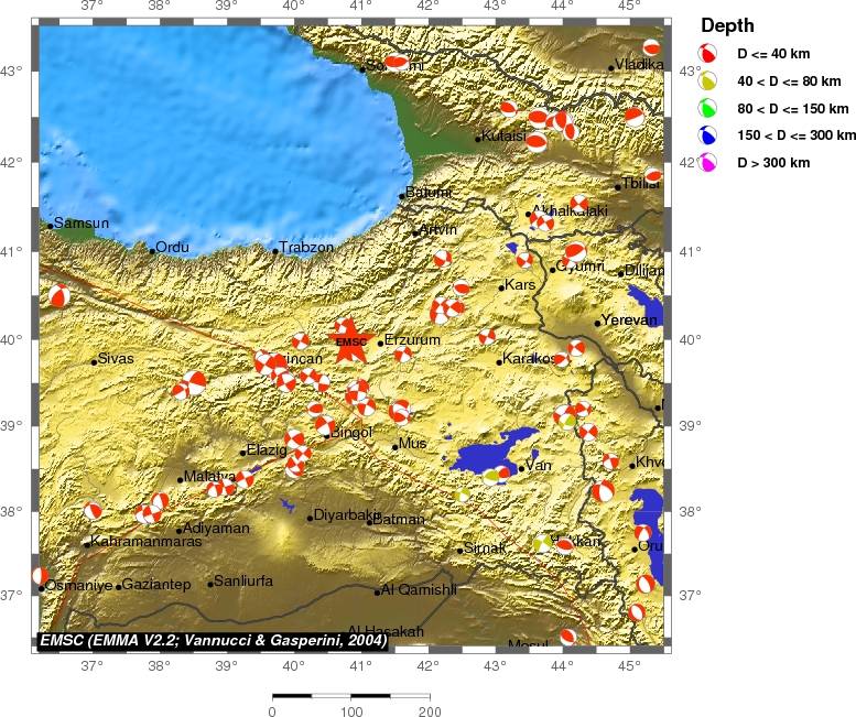 Regional moment Tensor