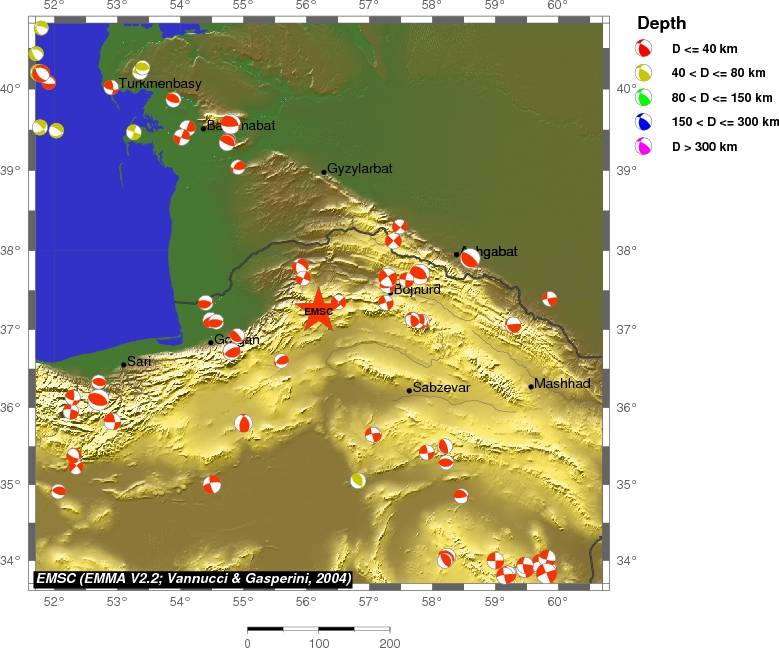 Regional moment Tensor