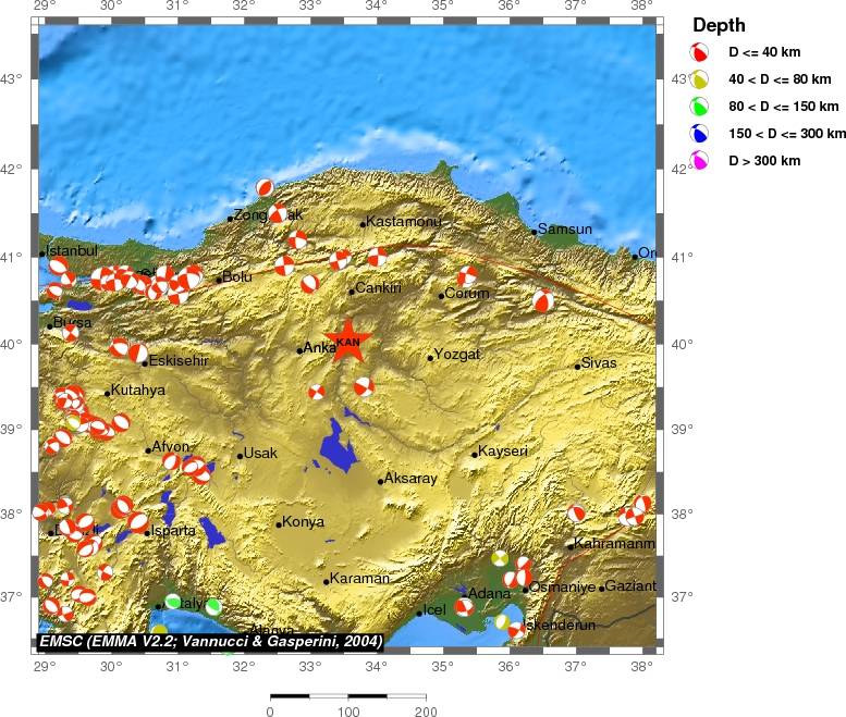 Regional moment Tensor