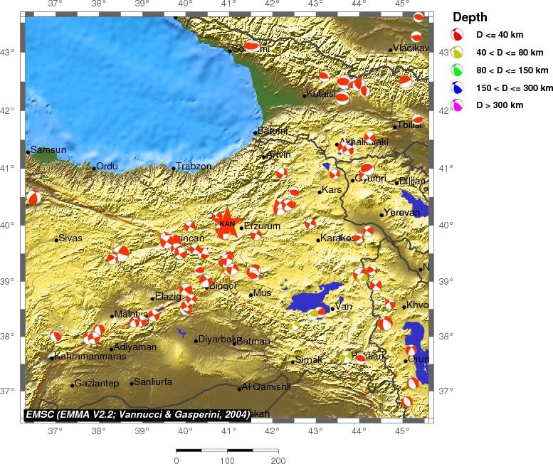 Regional moment Tensor