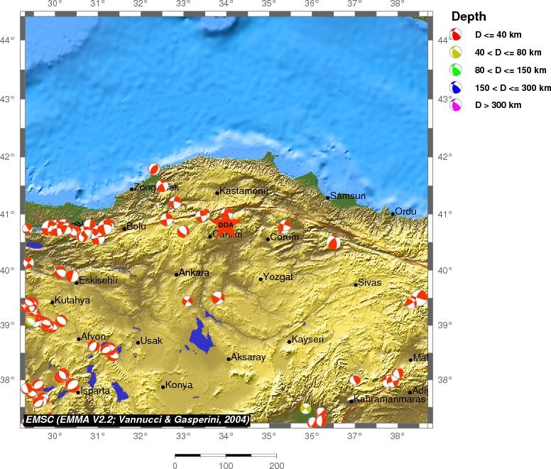Regional moment Tensor