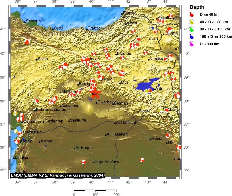 Regional moment Tensor