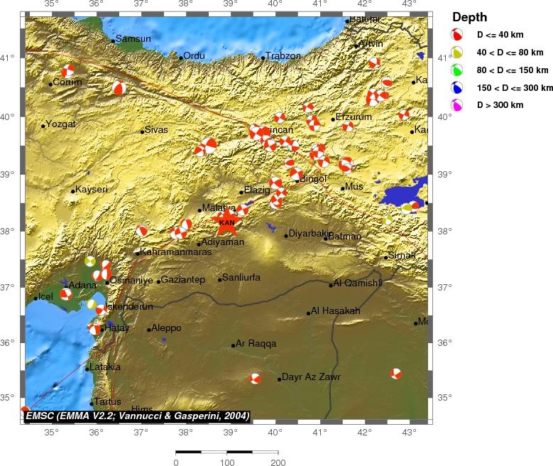 Regional moment Tensor