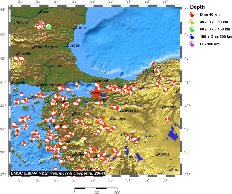 Regional moment Tensor