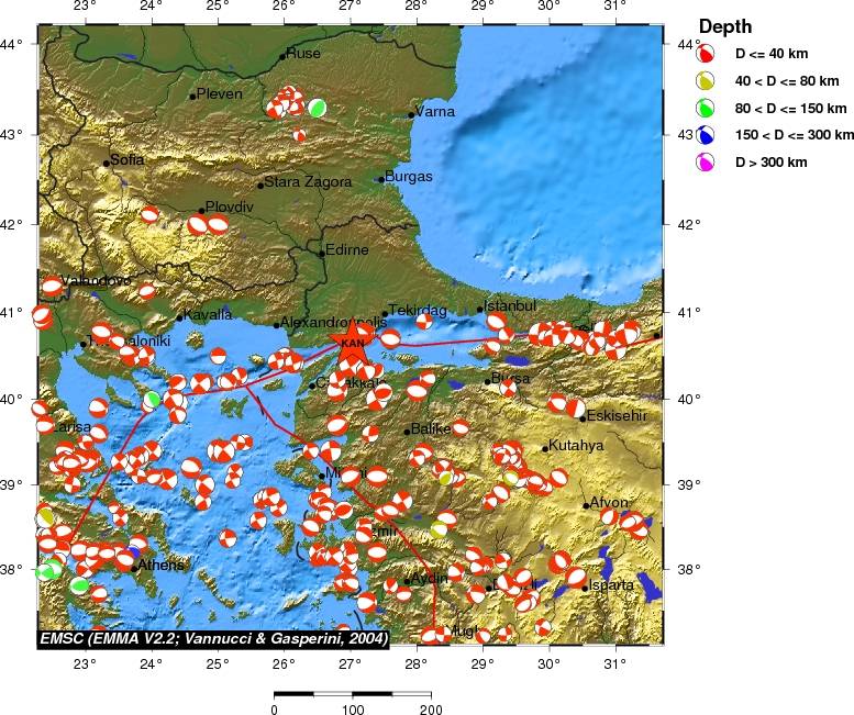 Regional moment Tensor