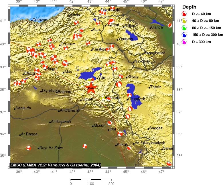 Regional moment Tensor