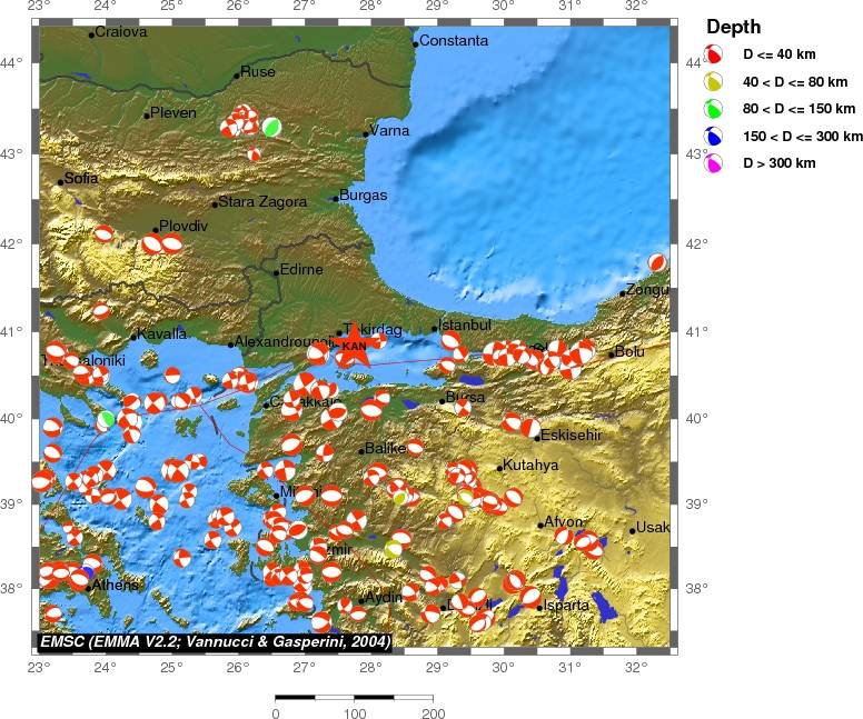 Regional moment Tensor