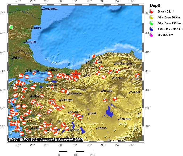 Regional moment Tensor