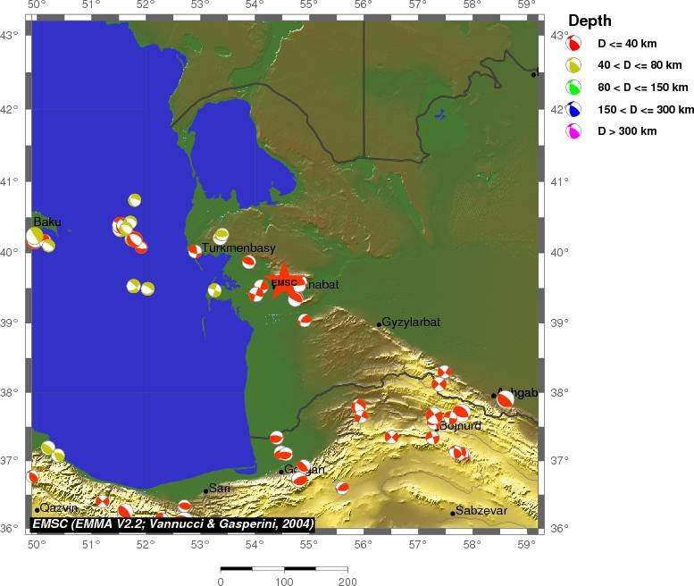 Regional moment Tensor