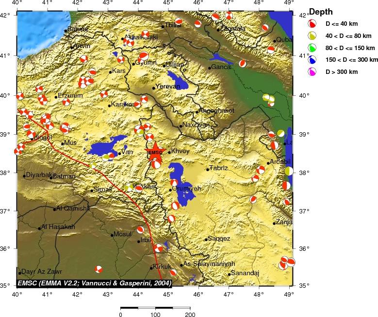 Regional moment Tensor
