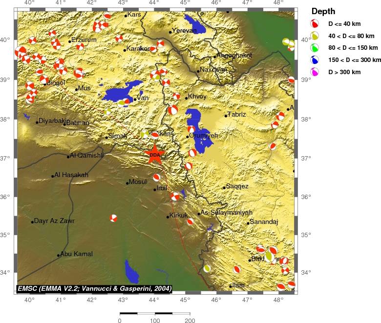Regional moment Tensor