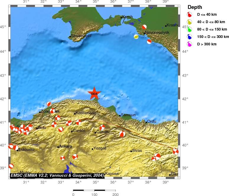 Regional moment Tensor