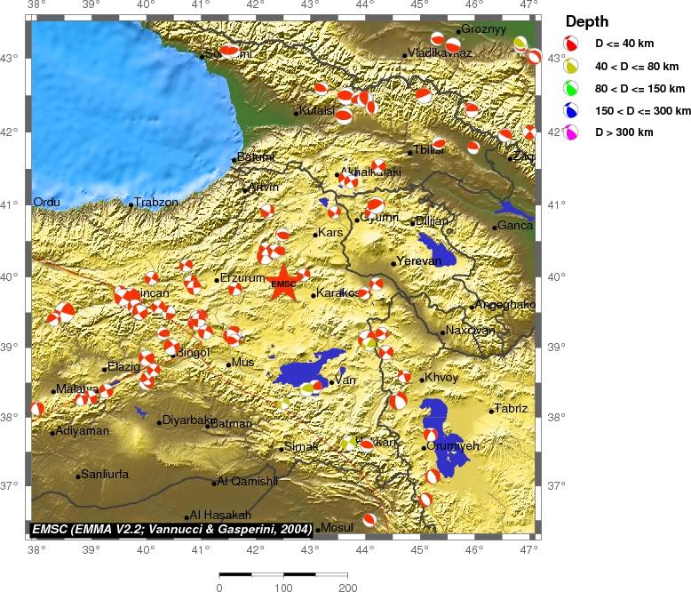 Regional moment Tensor