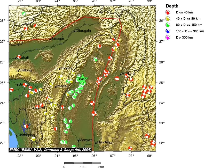 Regional moment Tensor