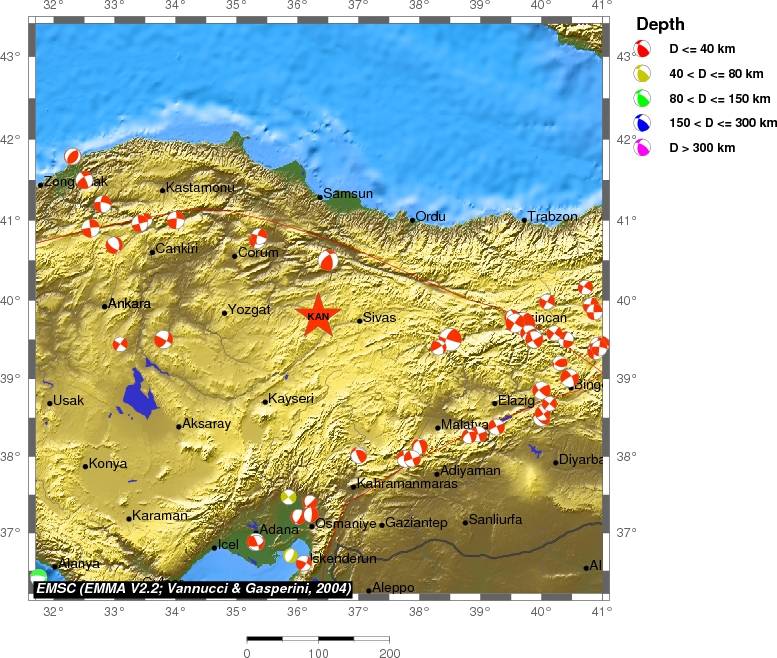 Regional moment Tensor