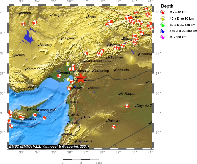 Regional moment Tensor