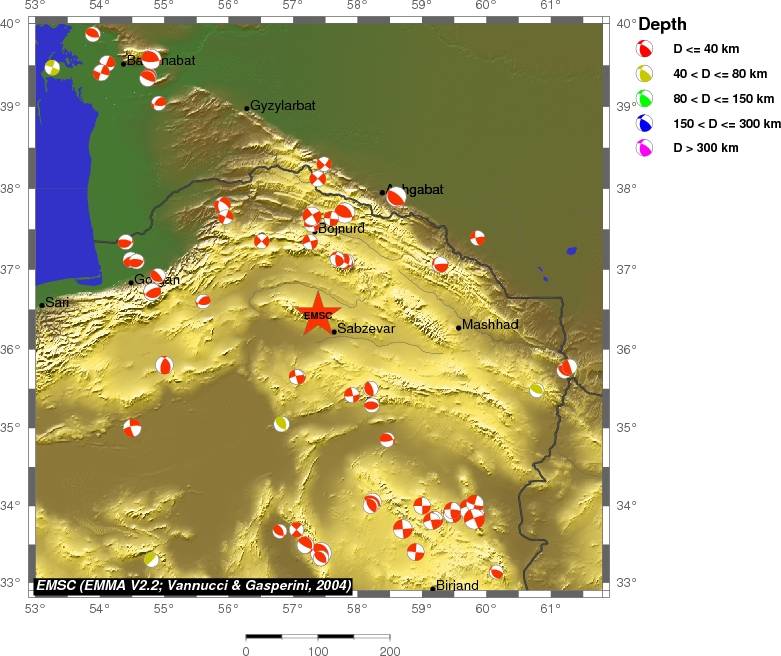 Regional moment Tensor