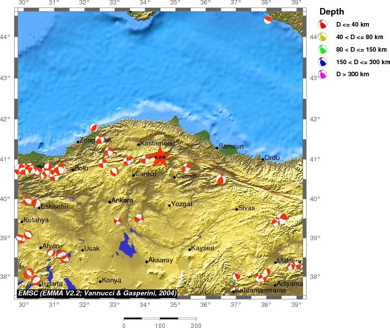 Regional moment Tensor