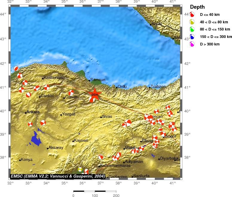 Regional moment Tensor