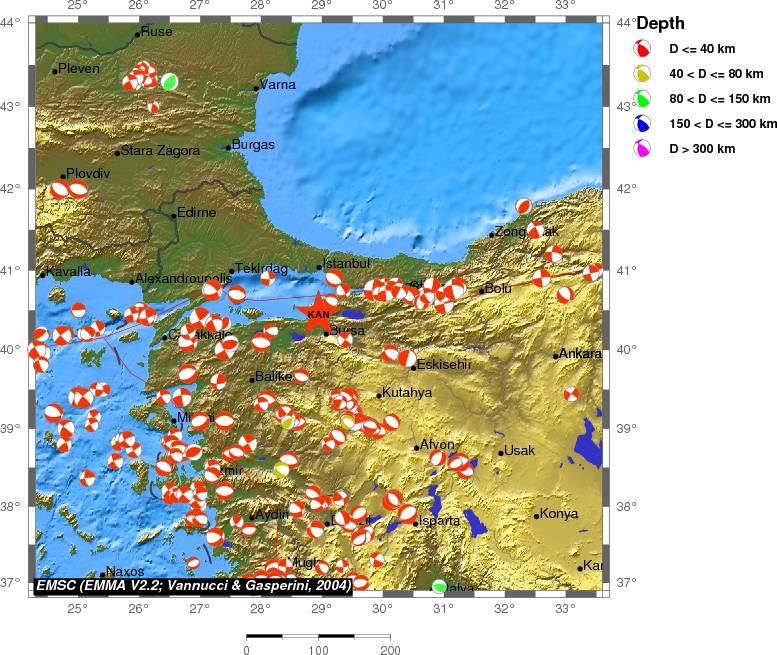 Regional moment Tensor
