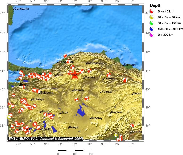 Regional moment Tensor