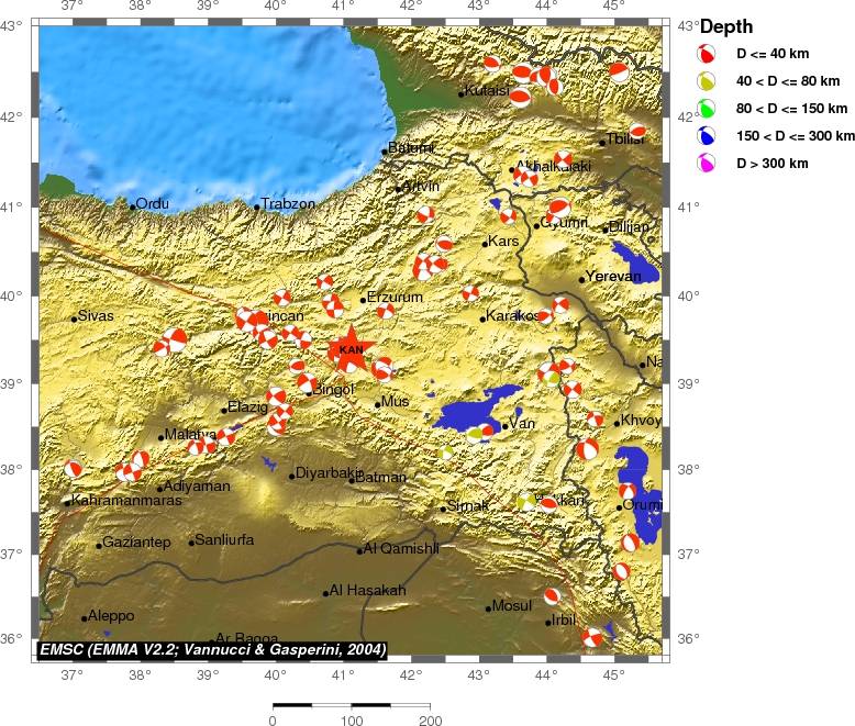 Regional moment Tensor