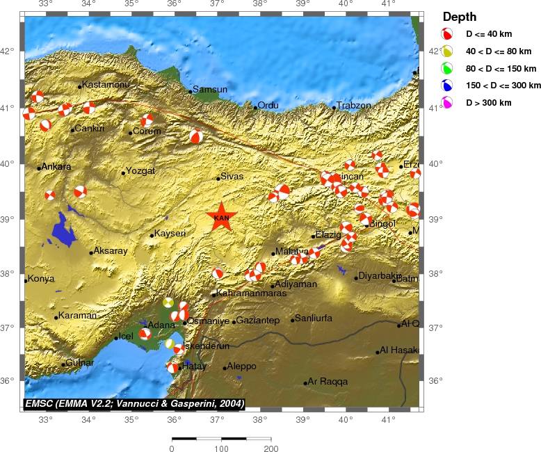 Regional moment Tensor