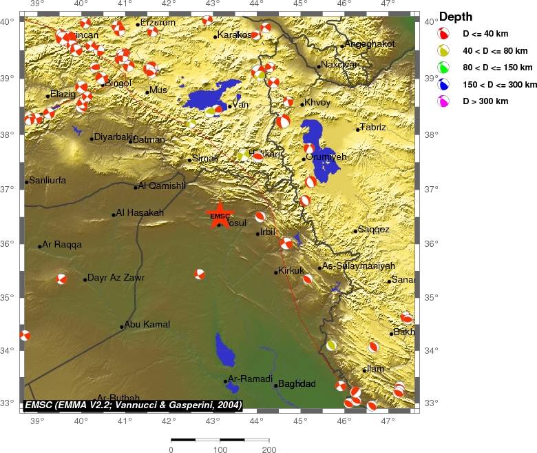 Regional moment Tensor