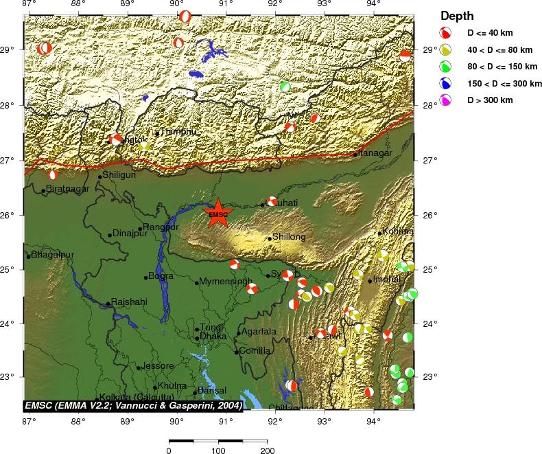 Regional moment Tensor