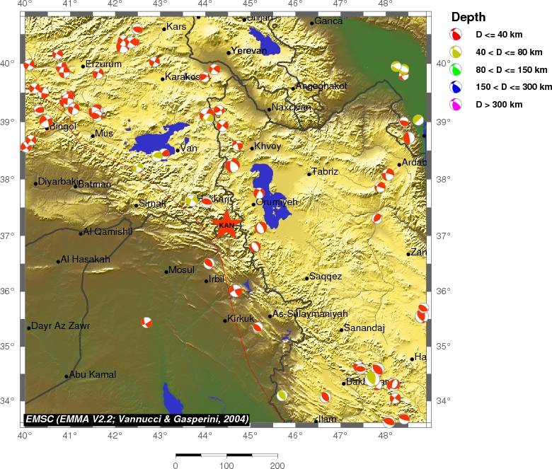 Regional moment Tensor