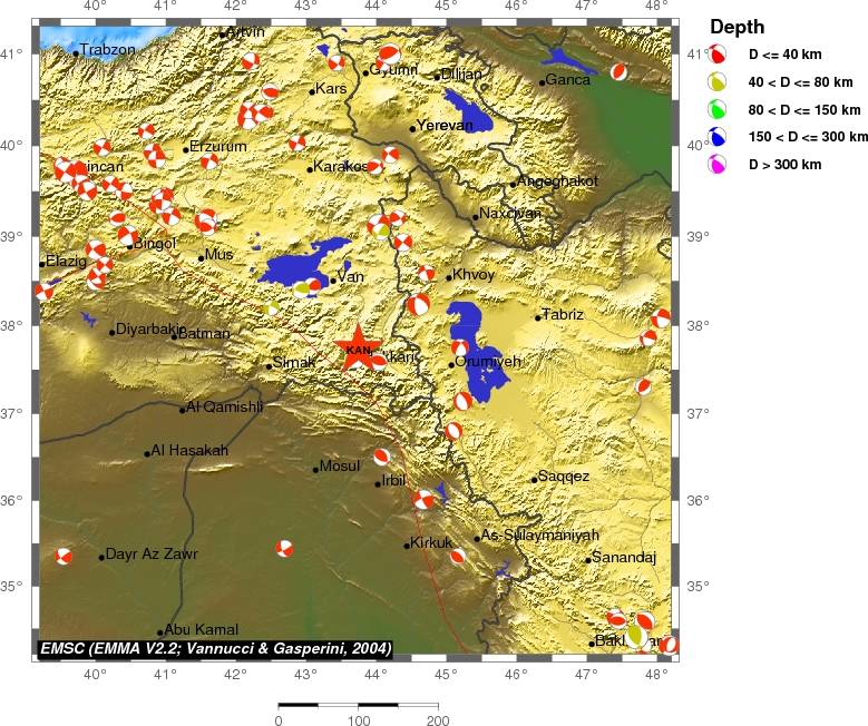 Regional moment Tensor