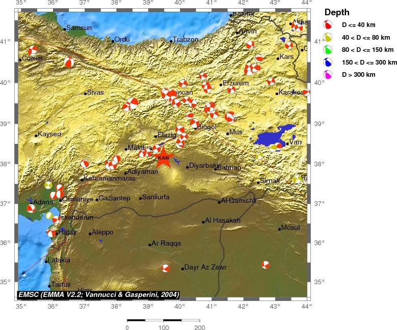 Regional moment Tensor
