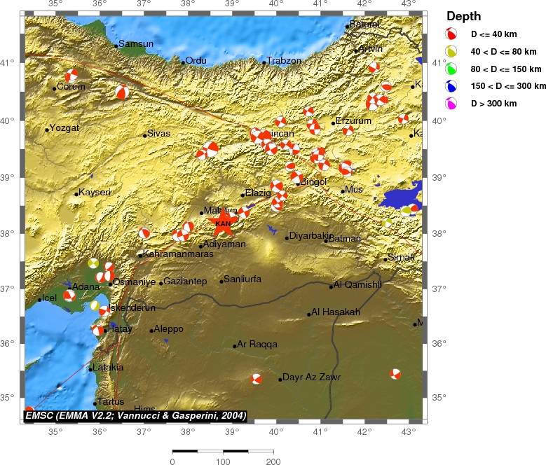 Regional moment Tensor
