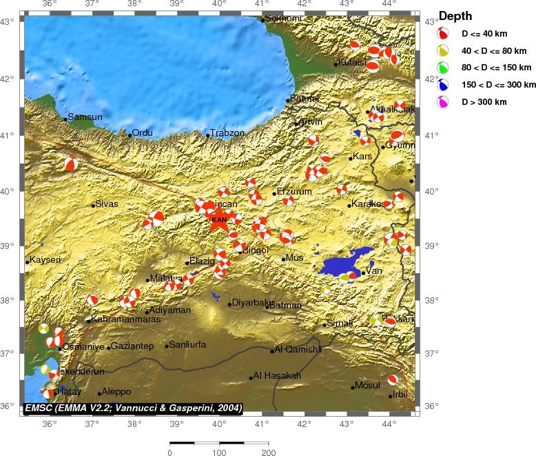 Regional moment Tensor