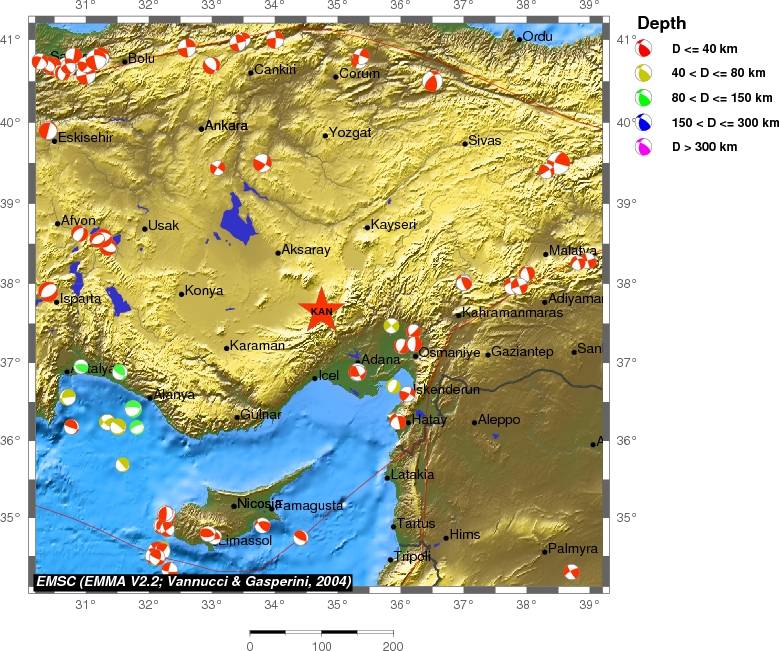Regional moment Tensor