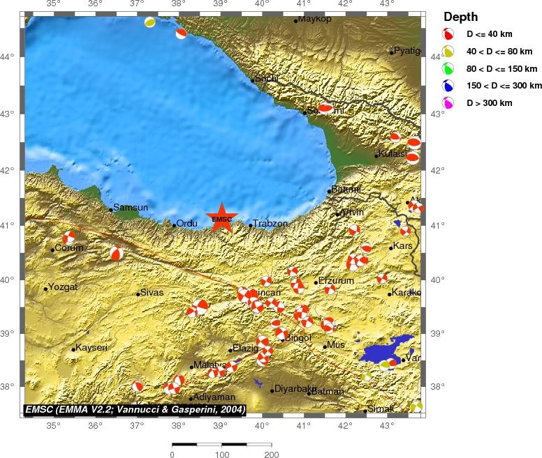 Regional moment Tensor