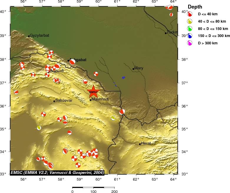 Regional moment Tensor
