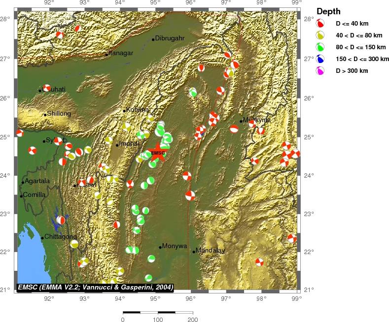 Regional moment Tensor