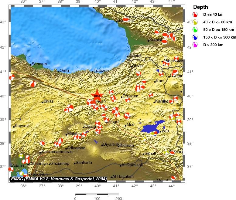 Regional moment Tensor