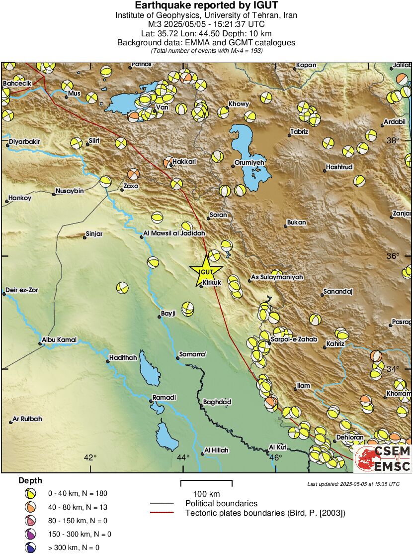 Regional moment Tensor
