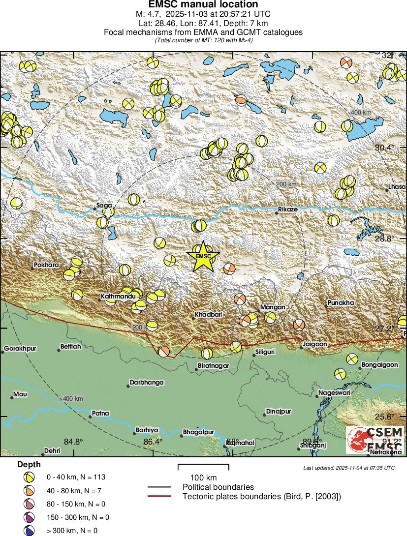 Regional moment Tensor