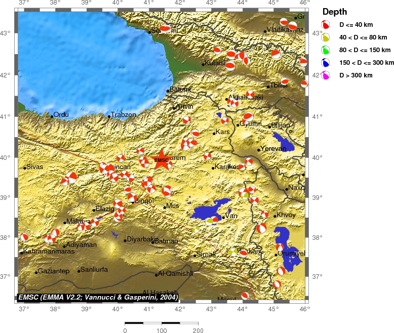Regional moment Tensor