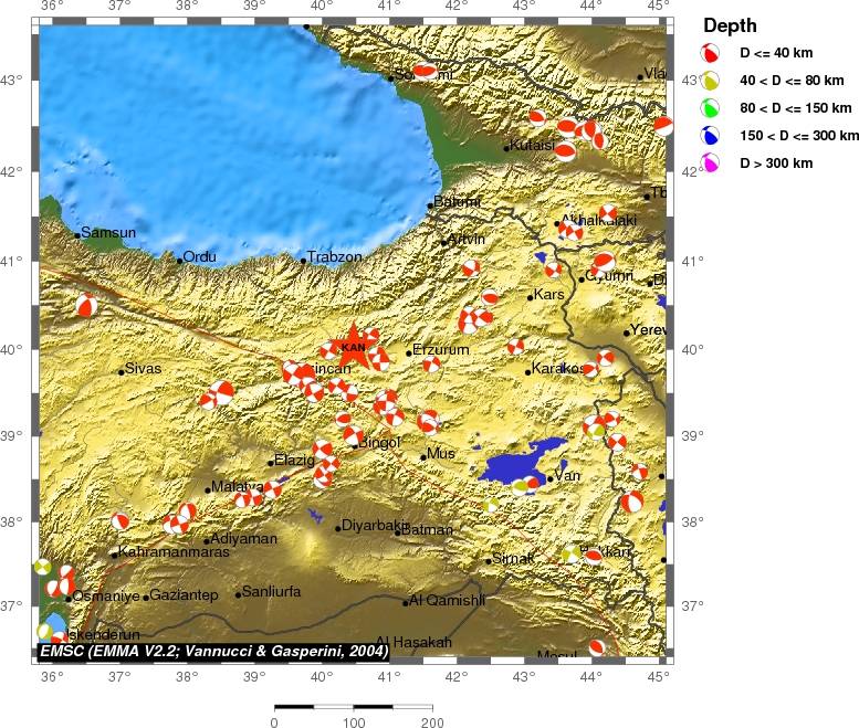 Regional moment Tensor