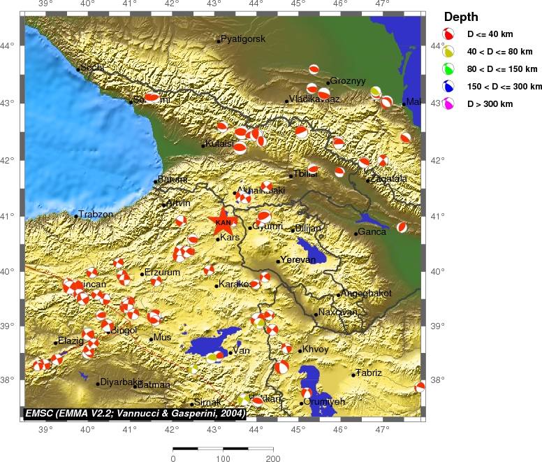 Regional moment Tensor
