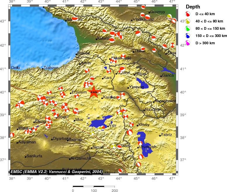 Regional moment Tensor