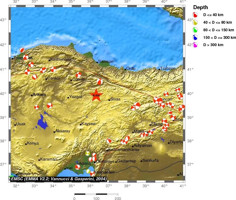 Regional moment Tensor