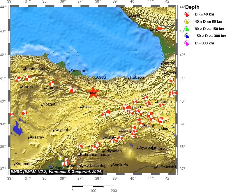 Regional moment Tensor