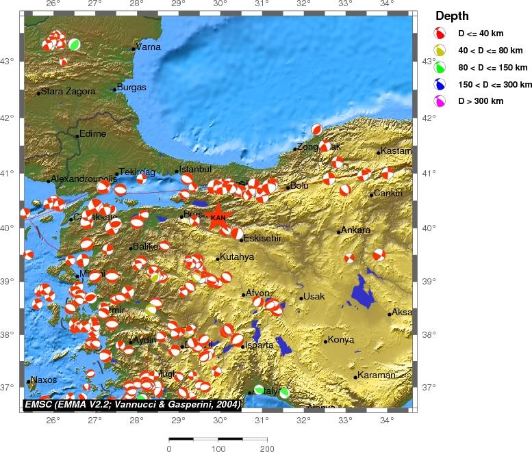Regional moment Tensor