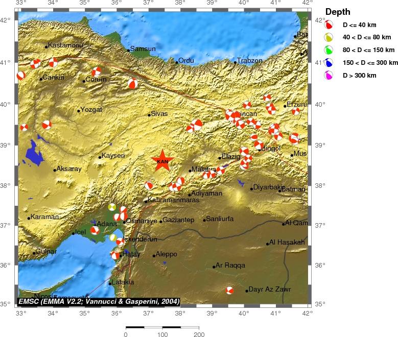 Regional moment Tensor