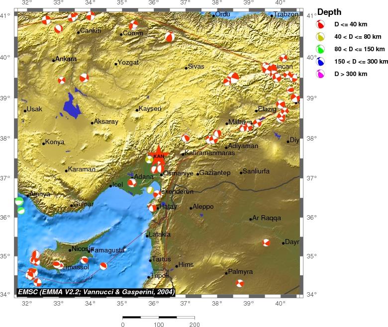 Regional moment Tensor